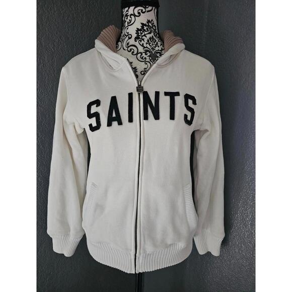 NFL Other - Women's New Orleans Saints Hooded Jacket Zip Up Heavy-Duty Size Small Football